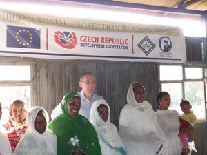 Návštěva evropského komisaře pro rozvoj Andrise Piebalgse v Addis Abebě